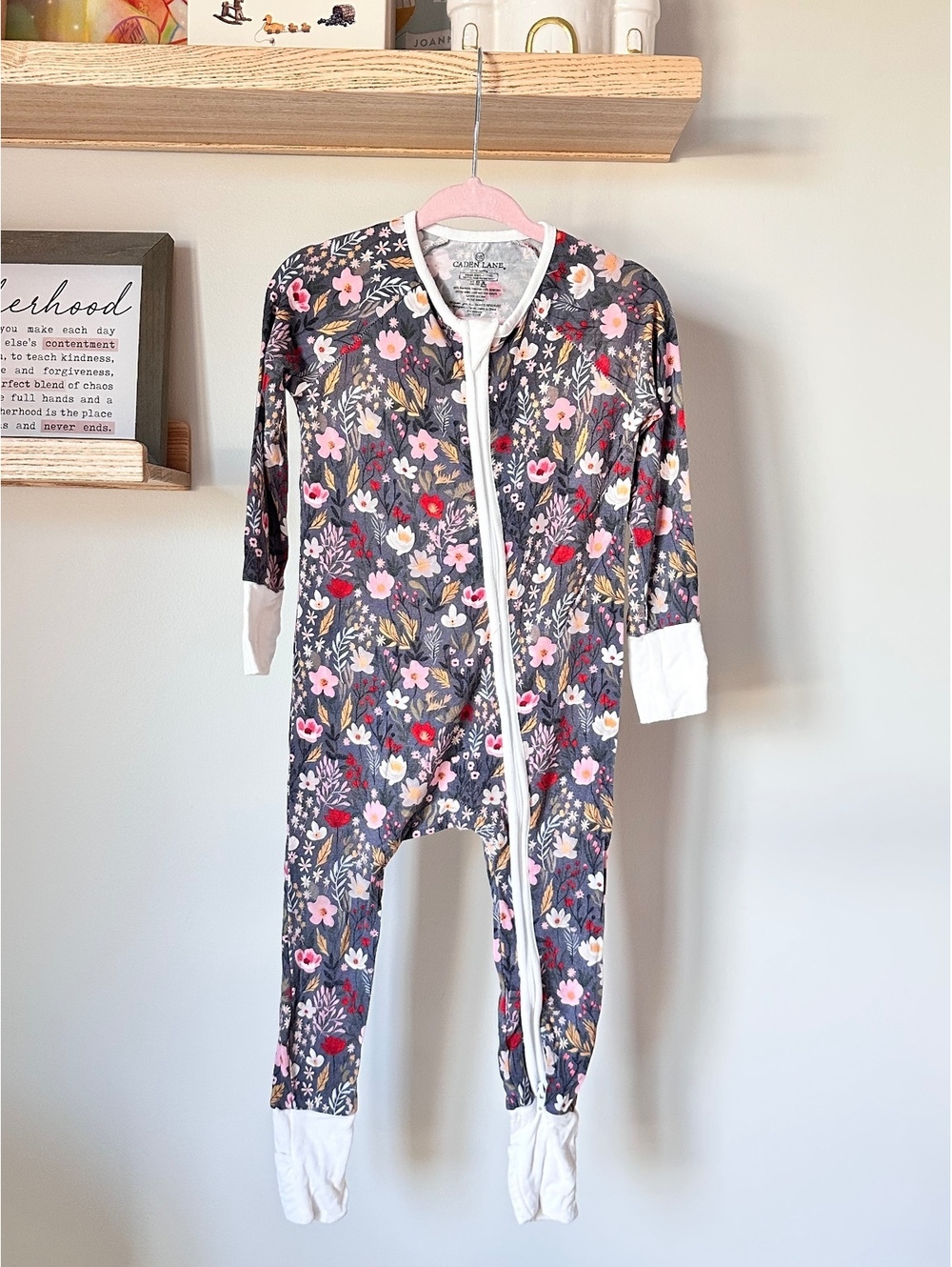 Caden Lane Bamboo Zippy Sz 12-18m